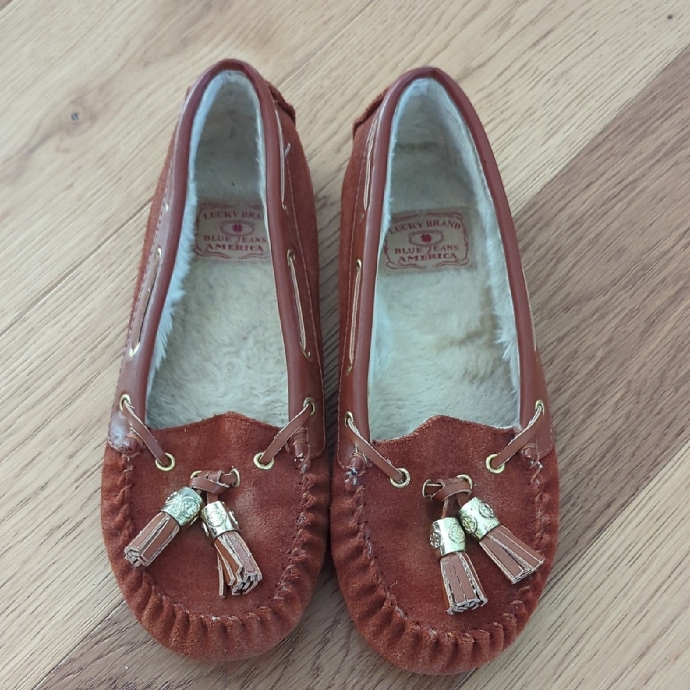 Lucky Brand Brown Moccasins with Tassels
